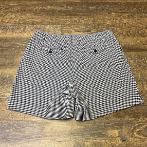 Talbots Women's Black White Gingham Check Chino Shorts Size 16 - Picture 5 of 9